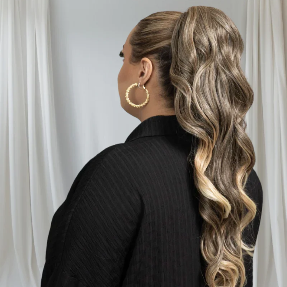 Sådan styler du din ponytail extension